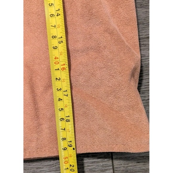 Vtg Samuel Robert by Peter Hatsi Androu Open Blazer 4 Cropped Peachy Suede Lined - Picture 6 of 10